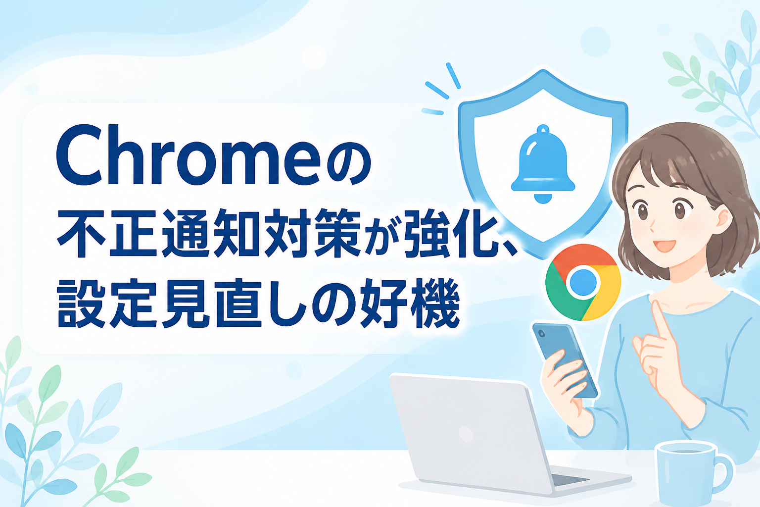 Chromeの不正通知対策が強化、設定見直しの好機